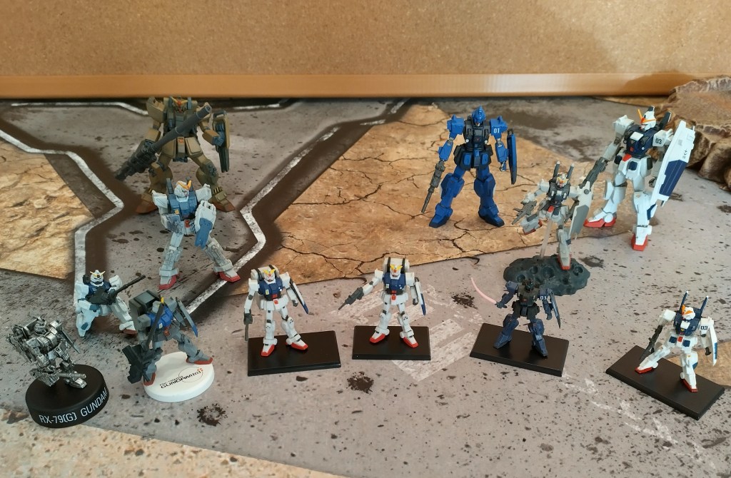 Gundam Ground Type and Blue Destiny Unit 01 and 03