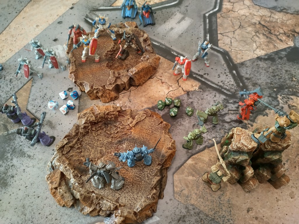 Gundam 1/300 SOG Dom, Gouf Flight Type, Gouf Custom, Zaku I Sniper, Heavy Gundam, Alex